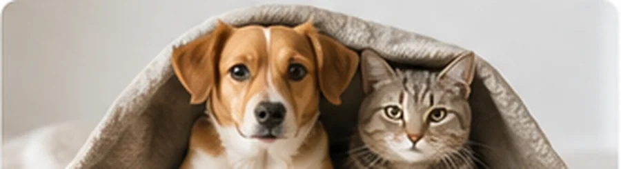 Dog and cat together